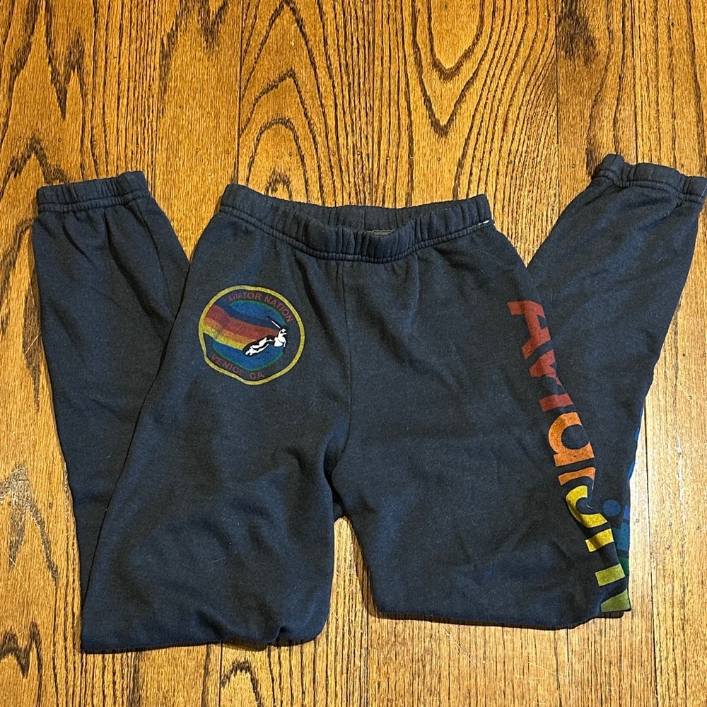 Worn 3xs! Aviator Nation Kids Sweatpants size 12